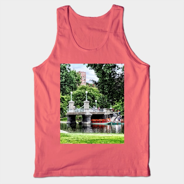 Boston MA - Boston Public Garden Bridge Tank Top by SusanSavad